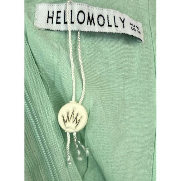 Hello Molly Women's Keep On Running Dress Mint Floral Summer Dress Sz M - Picture 6 of 9